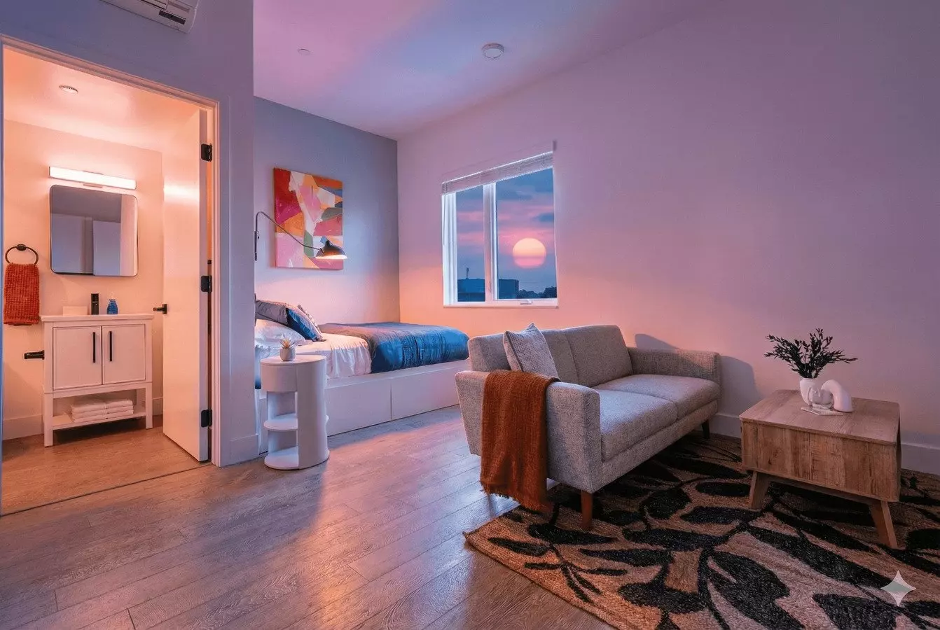 Floor Plan B Studio 1BA 2244-B 2244-B floor plan