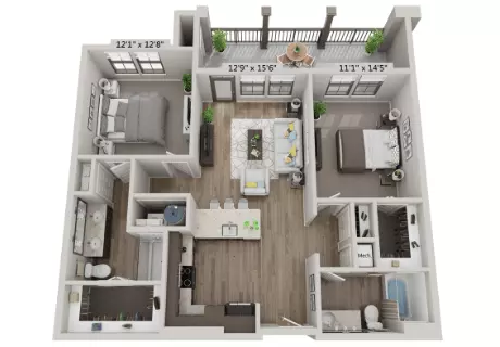 B1 - Lagoon 4102 floor plan