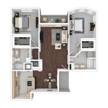 2 Beds • 2 Bath 4102 floor plan