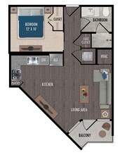E1-Studio 826 floor plan