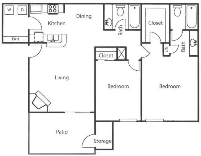 B1 1406-1 floor plan