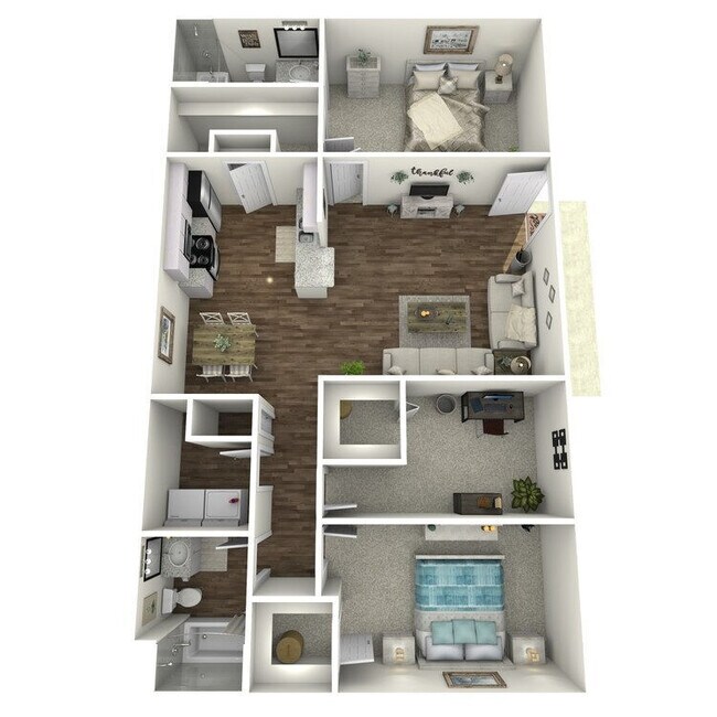 3 Beds • 2 Bath 2804 floor plan