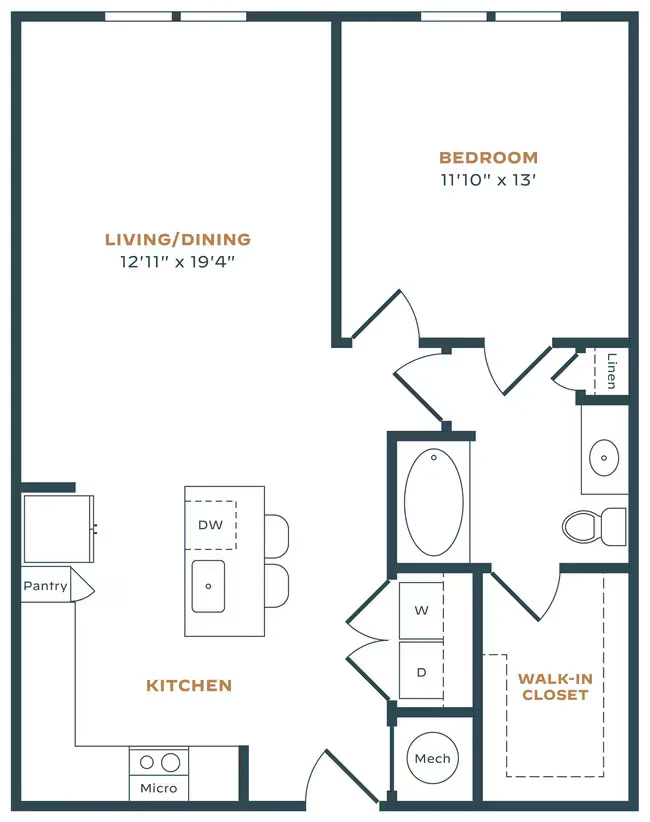 A1 0634 floor plan