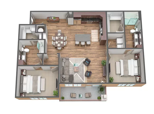 B5 833 floor plan