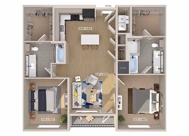 B2 1050 floor plan