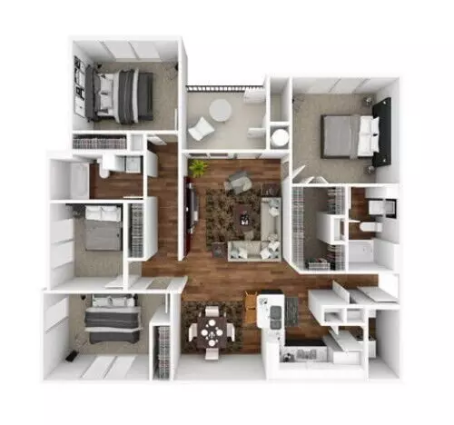 Nueces 517 floor plan