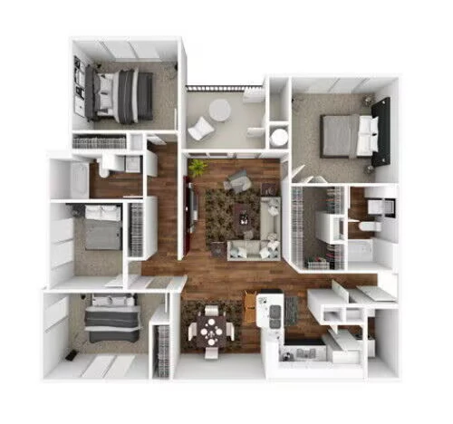 Nueces 521 floor plan