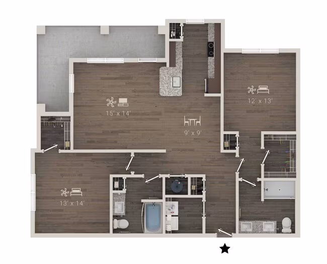B2 1112 floor plan