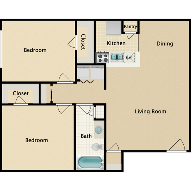 Unit A066 floor plan