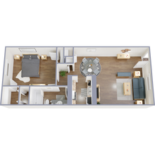 1x1 118B floor plan