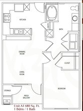 A-1 1109 floor plan