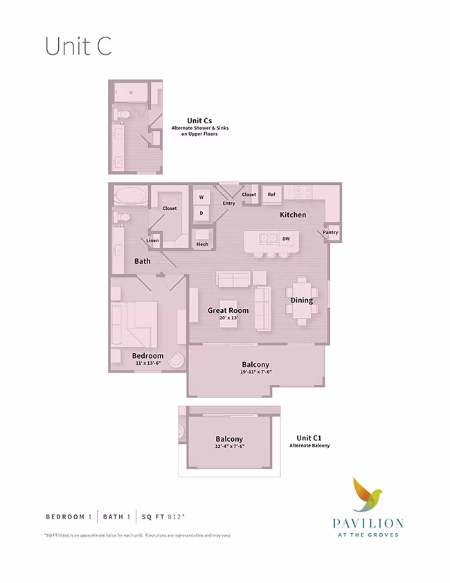 Unit 6207 floor plan
