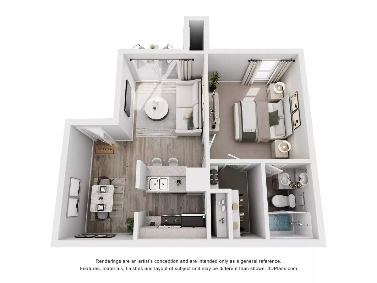Unit 1305 0609 floor plan