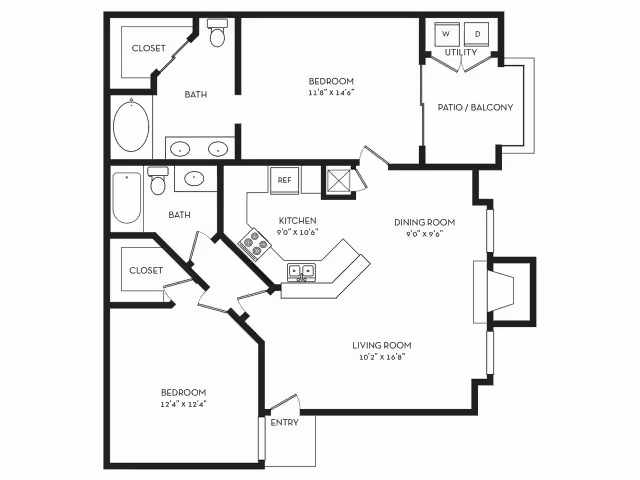 B1 2-209 floor plan