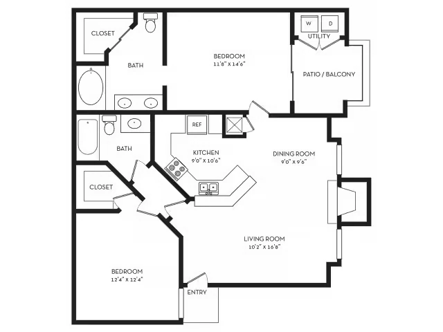 B1 2-209 floor plan