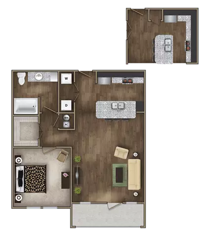 Unit - 4407 floor plan