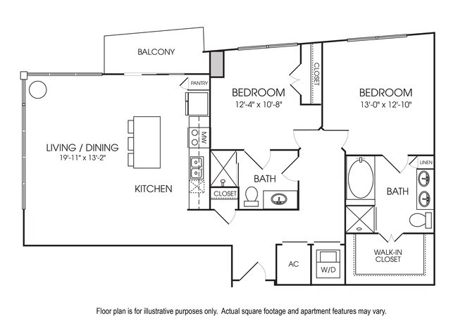 Unit 0616 floor plan