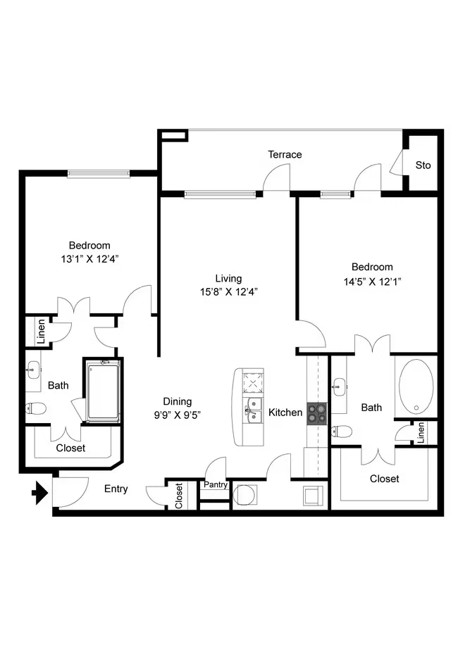 B3 836 floor plan