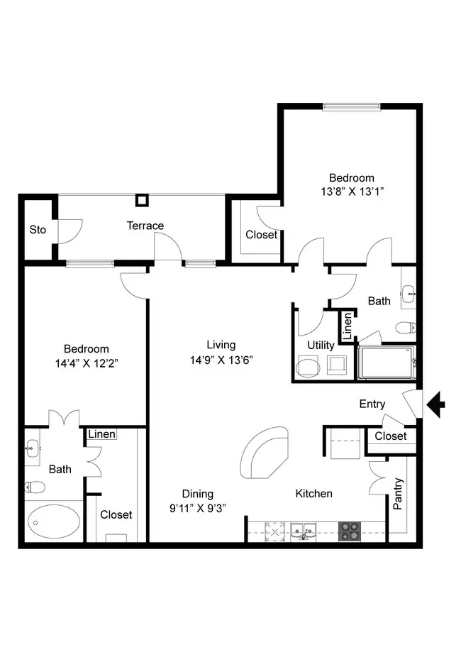 B4 433 floor plan
