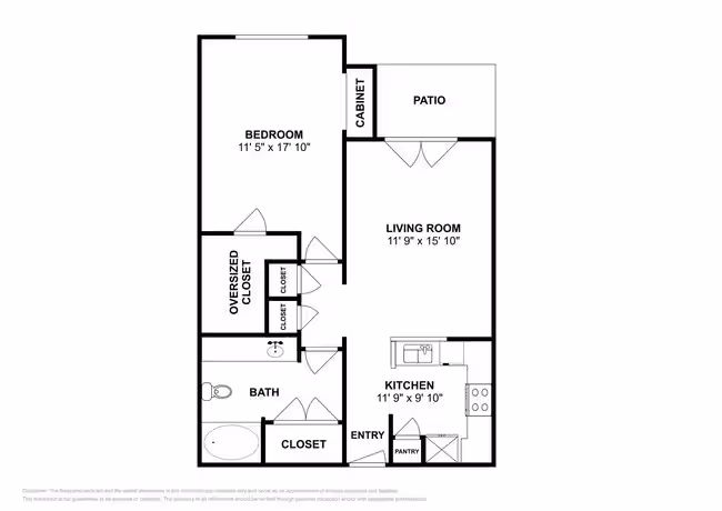 Unit 1611 floor plan