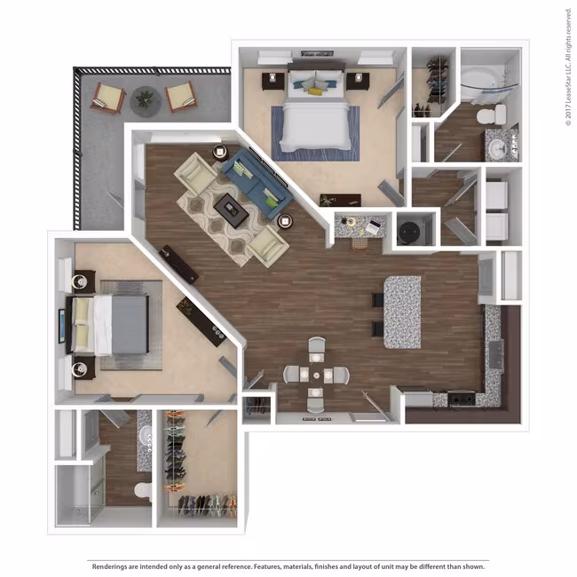 Unit 1307 floor plan