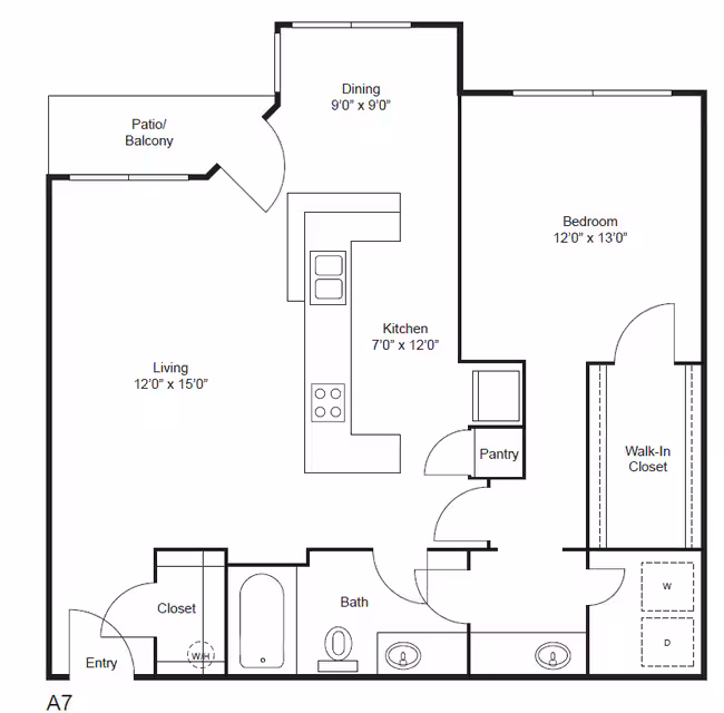 Unit 711 floor plan