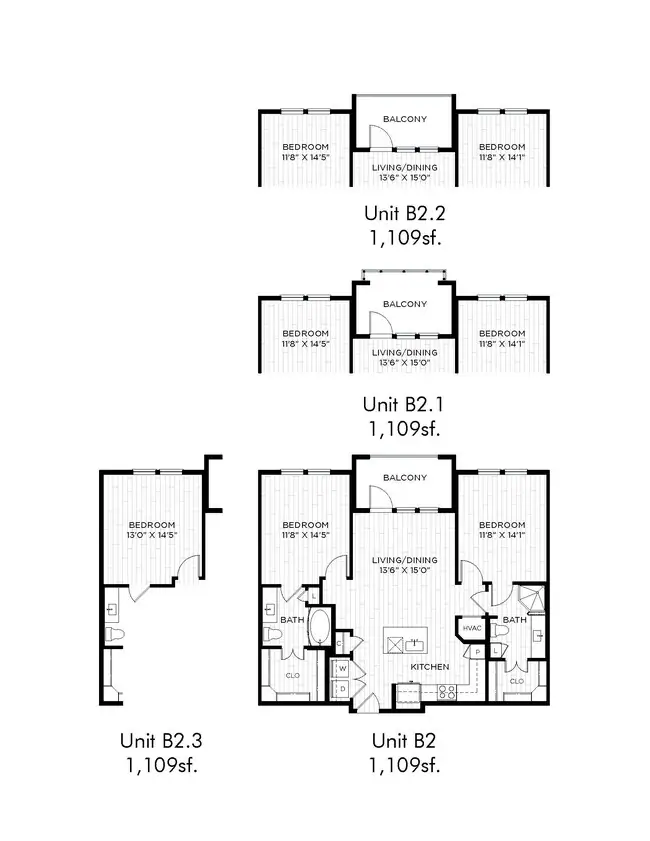 Unit 1218 1110 floor plan