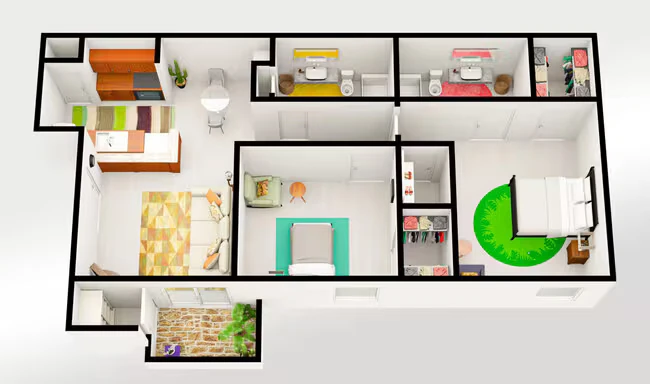 B2 606 floor plan