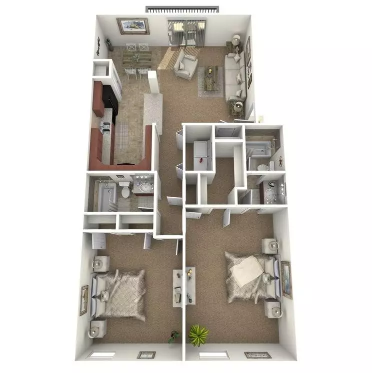 B3 Platinum Modern luxury with stainless appliance 40-328 floor plan