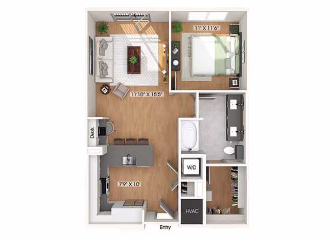 Unit 1512 floor plan