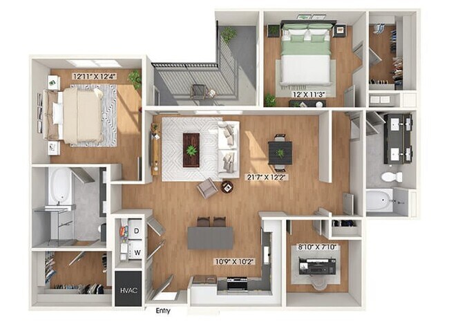 B4D 1185 floor plan