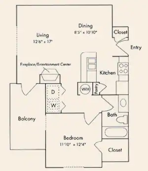 Unit 01302 floor plan