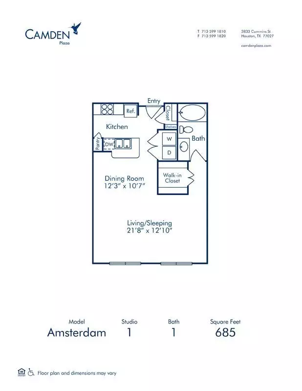 Studio • 1 Bath 1161 floor plan