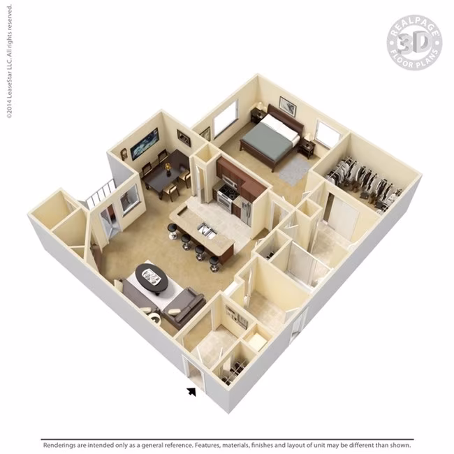 Unit 12204 floor plan
