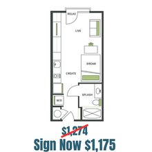 Studio Private floor plan