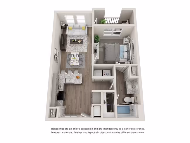 Unit 6-6107 floor plan