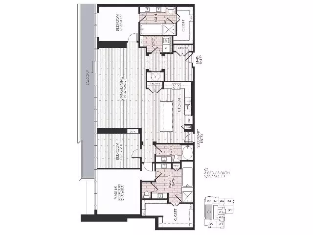 3 Beds • 3 Bath 3205 floor plan