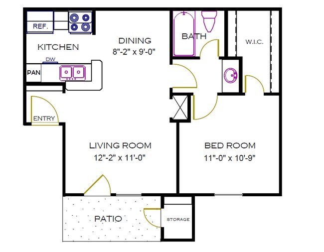 Unit 1316 floor plan