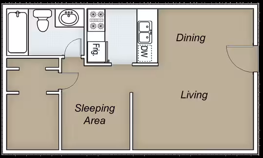 E1A 610 floor plan