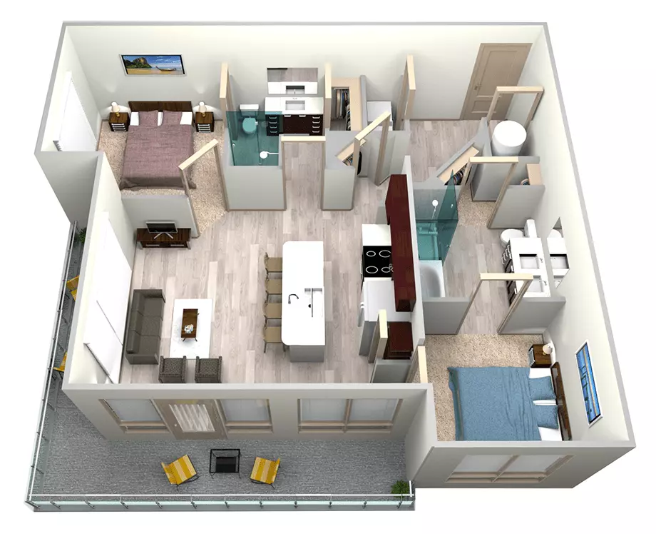 B1 419 floor plan