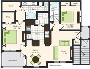 Unit 1301 1301 floor plan