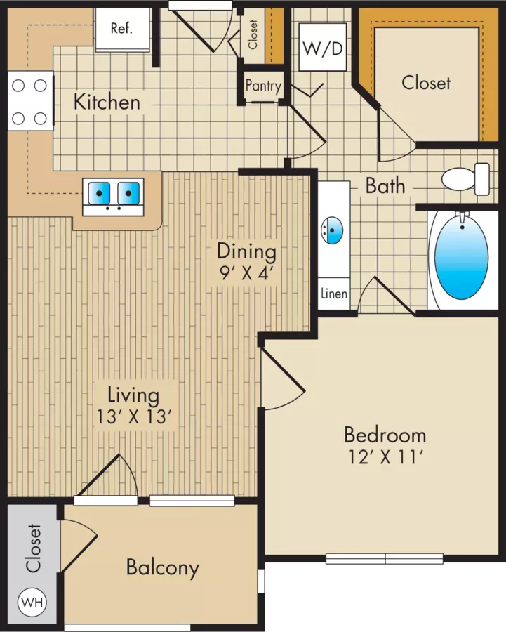 A 1114 floor plan
