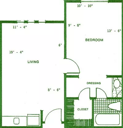 Unit D301 D301 floor plan