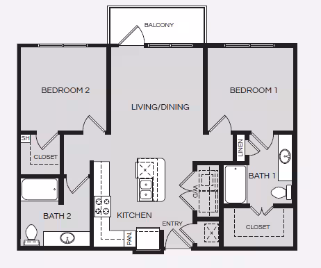Unit 1613 floor plan