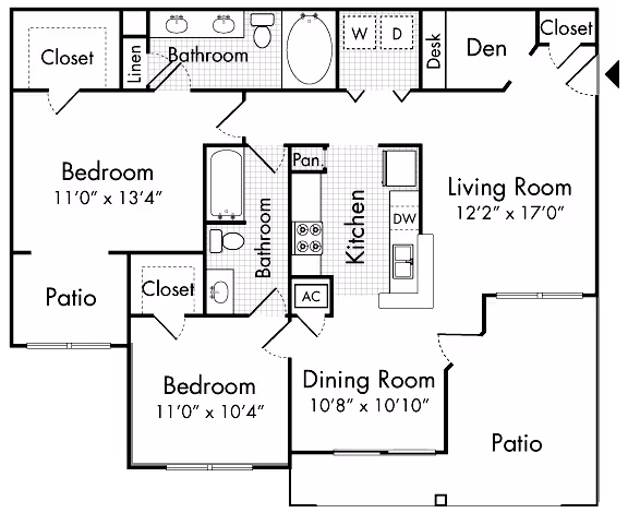 B3 13-1332 floor plan