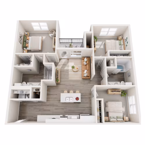 Unit 6307 floor plan