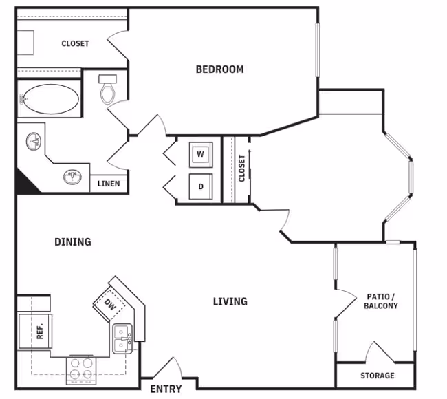 Unit 10105 floor plan