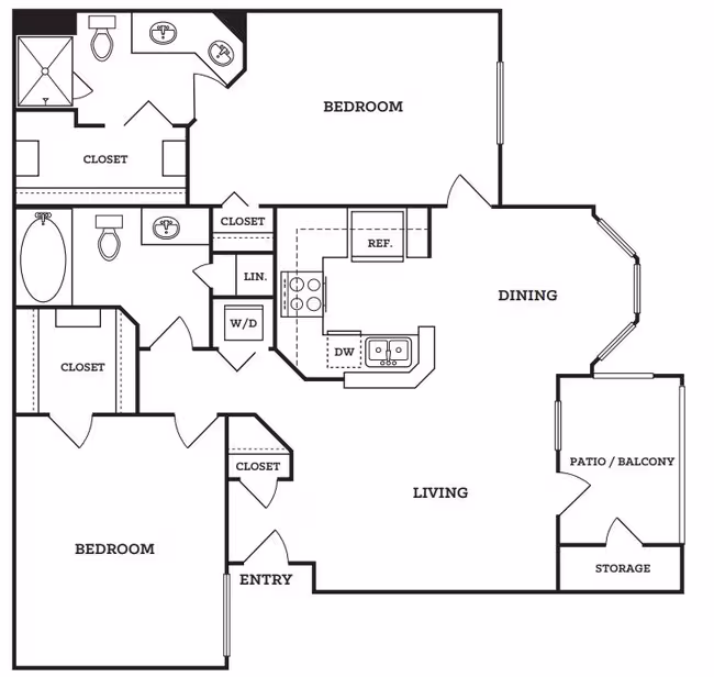 Unit 07308 floor plan