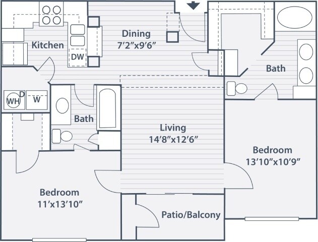B4 1107 floor plan