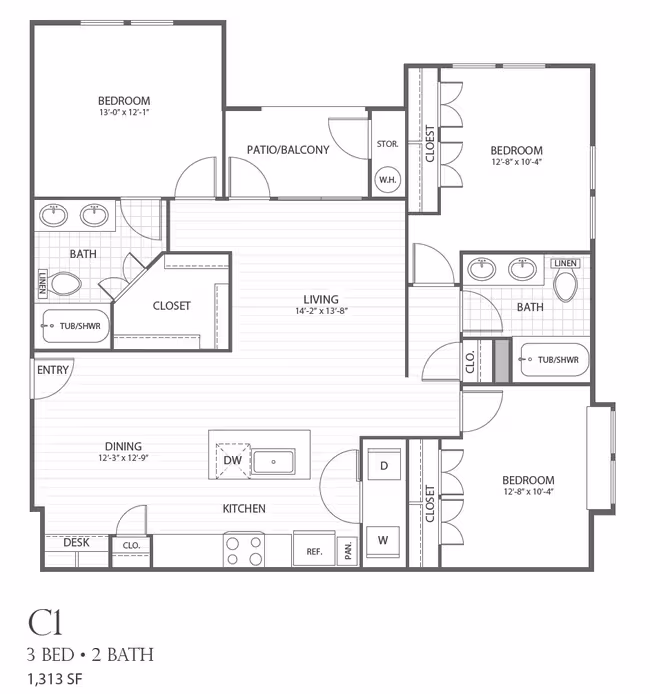 C1 7-7308 floor plan